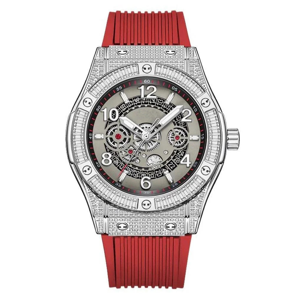 Men’s Crystals Hand-inlaid Automatic Mechanical Watch