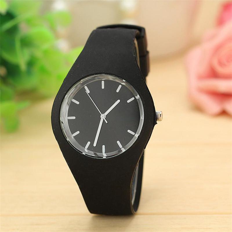 New Fashion Sports Outdoor Silicone Black Candy-Color Watches