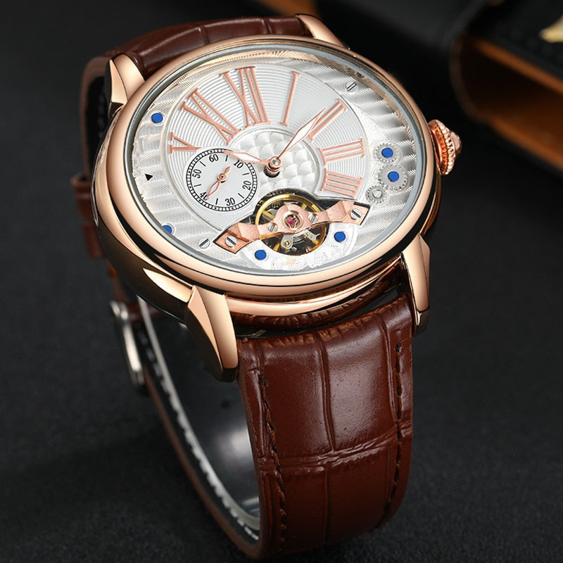 Men’s Luxury Flying Tourbillon Waterproof Automatic Mechanical Wristwatch